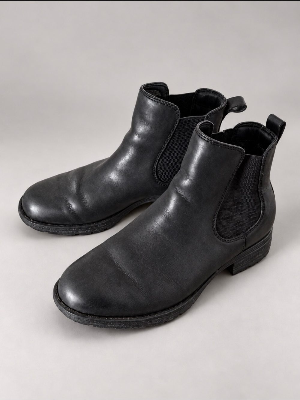 Ladies Black Chelsea Boots - Classic Slip-On Design